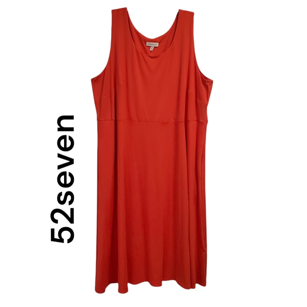 52seven Women's Red Dress Sleeveless Size 3X